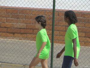Paula Soler i  Fanta Cissé 