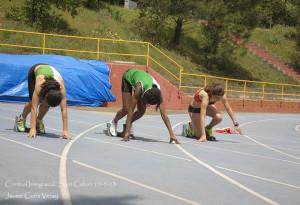 Imatge de Carla Gallego i Fanta Cise a la prova dels 100 m.l.